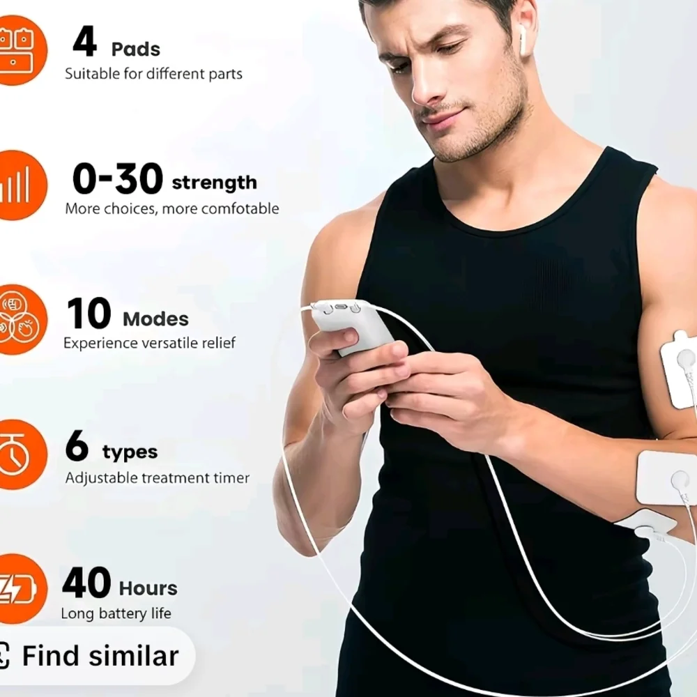 Electronic Muscle Stimulator with LCD Display. Muscle MASSAGER